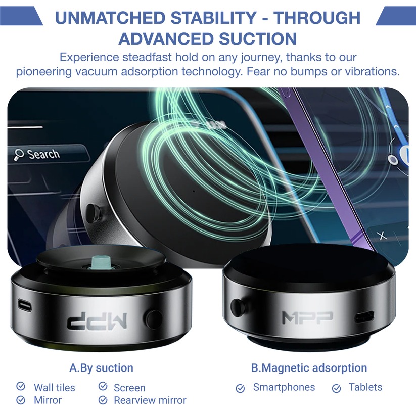 🔥360° Rotation Sucker Magnetic Phone Holder